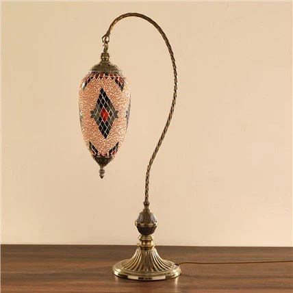 Gulbės kaklo Tukish stalinė lempa
